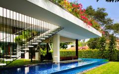 cadre exotique maison d'architecte durable
