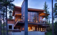 belle maison contemporaine et rustique