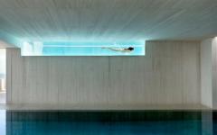 piscine extérieure transparente prestige