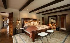 chambre propriétaire poutres apparentes massives