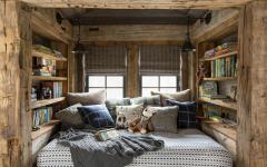 design rustique chambre aménagée sous le toit combles maison