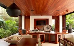 intérieur et extérieur en bois exotique