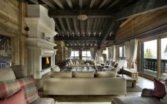 salon chalet de ski courchevel alpes française