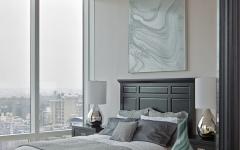 chambre d'amis minimaliste vue sur ville