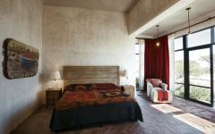 Chambre de style au design rustique et industriel