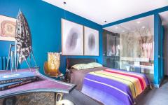 ambiance créative artistique et luxueuse chambre