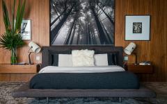 chambre du petit appartement avec vue sur la mer