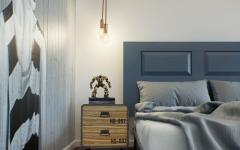 intérieur design chambre en gris élégant