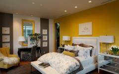 chambre déco design jaune