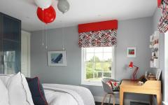 chambre d'enfant moderne sympa rouge