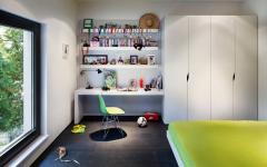chambre enfants deco contemporaine en blanc