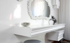 table de toilette luxe prestige design blanc
