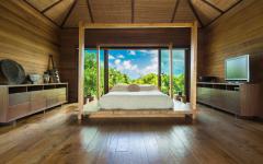 Spacieuse et magnifique chambre de maitres avec vue imprenable chambre en bois design décor minimaliste
