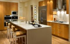 cuisine placards en bois massif moderne