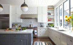 cuisine design retro en blanc