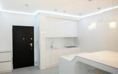 belle cuisine contemporaine design blanc