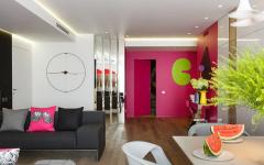 Séjour moderne appartement de ville luxe