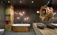 salle de bain spacieuse design industriel