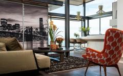 séjour et cuisine salle à manger appartement vue sur la mer