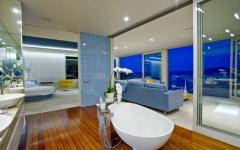 salle de bain unique spacieuse design