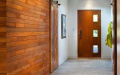 intérieur rustique moderne l'entrée
