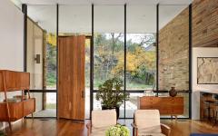 Entrée de cette maison moderne de plain-pied