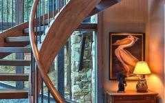 escalier design colimaçon chalet