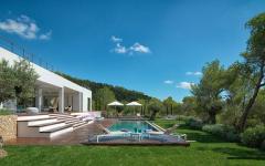 belle piscine villa de vacances luxe