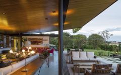terrasse et séjour ouverts résidence de prestige architecte