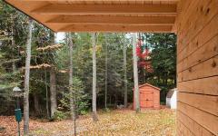 extérieur en bois massif villa montagne canada