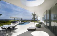 terrasse et piscine de luxe belle demeure moderne