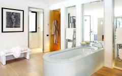 salle de bain design luxueux marbre