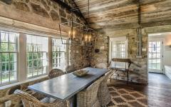 salle à manger ambiance rustique