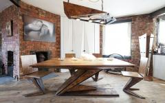 mobilier en bois massif original loft
