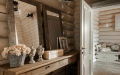 intérieur brut bois massif maison