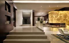Entrée principale au design ouvert de cette magnifique résidence secondaire exotique entrée maison intérieur prestige