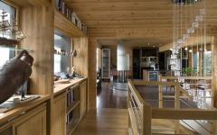 Intérieur au design moderne maison en bois