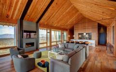 chalet en bois brut utah états-unis
