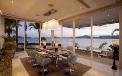 intérieur vue panoramique salle à manger villa phuket