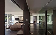 intérieur en bois massif duplex moderne