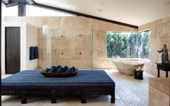 salle de bain luxe design rustique