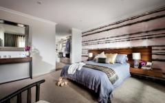 chambre au lit double design moderne meubles
