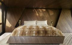 chambre au lit encastré artisanal