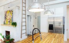 comptoir bois massif loft contemporain