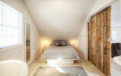 intérieur aménagement des combles chambre