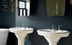 salle de bain design noir original