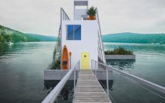 maison passive autosuffisante flottante