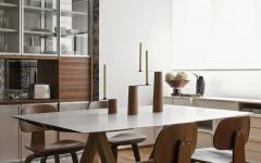 salle à manger table et chaises design bois massif