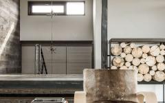 meuble design original bois fourrure