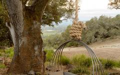 espaces outdoor agréables avec balançoire